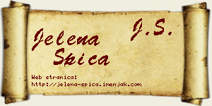 Jelena Špica vizit kartica
